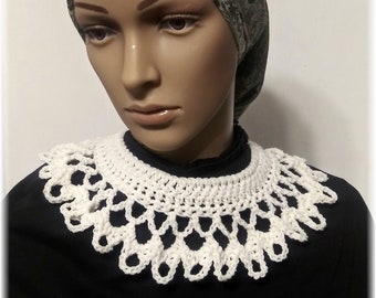 Crocheted Collar Adjustable Ties Neck Wear RBG Halloween Costume Accessory.