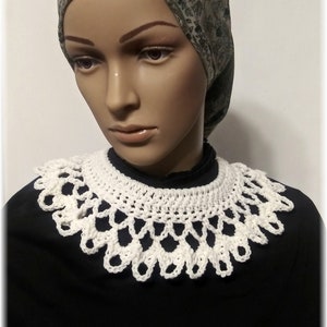 Crocheted Collar Adjustable Ties Neck Wear RBG Costume Idea