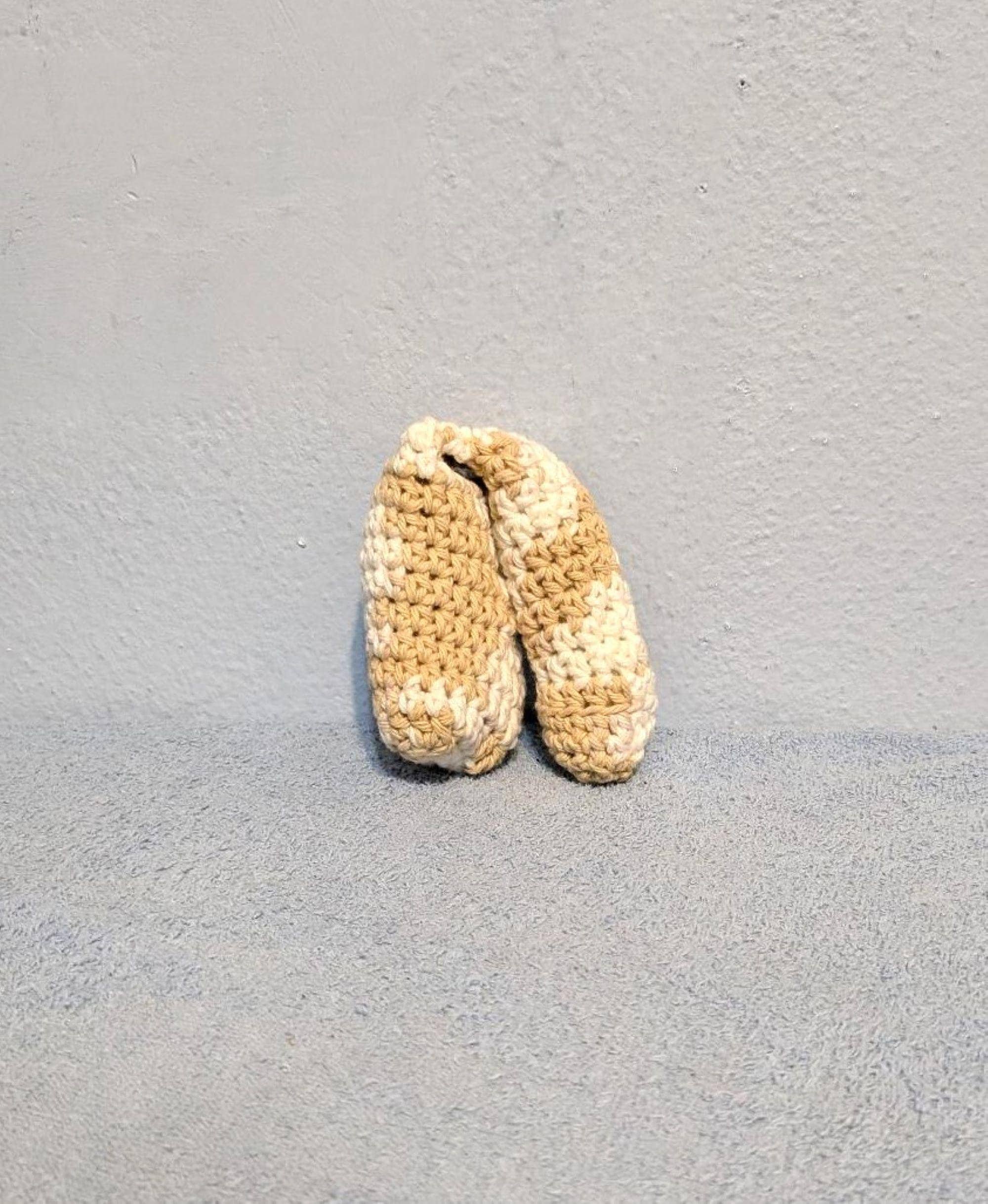 Cotton Crochet Stuffed Packer 5 Inches Tan and White Mix - Etsy