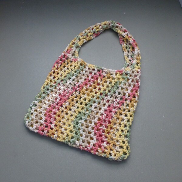 Mesh Sling Tote Market Bag Crochet Cotton Clearance Sale