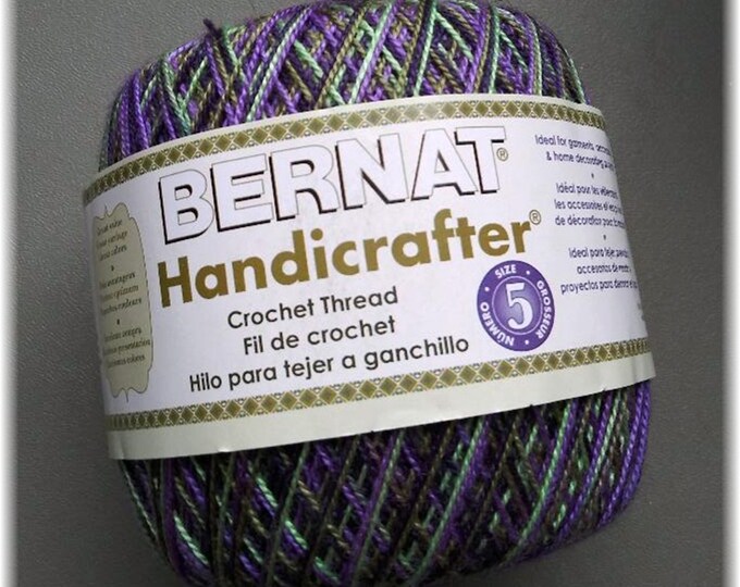 Bernat Handicrafter Crochet, Knitting, Tatting Thread Varigated , Size