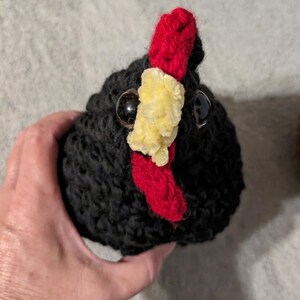 Chicken Stuffed Plush Soft Country Decor Black Tan Brown Choose One image 6
