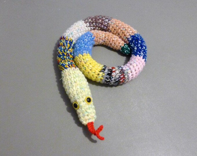 Door Snake draft Stopper Snake Mixed Colors Crochet Draft Etsy