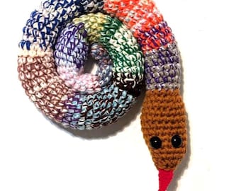 Crocheted Draft Stopper Snake: 40-inch Door Blocker