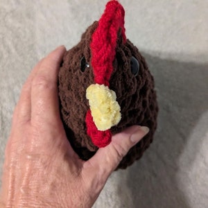 Chicken Stuffed Plush Soft Country Decor Black Tan Brown Choose One image 4