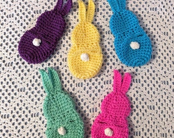 Bunny Gift Card Money Candy Holder Crochet Assorted Colors Handmade