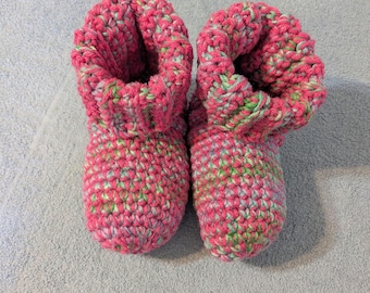 Adult / Teen Crochet Slipper Socks - Size 8/9