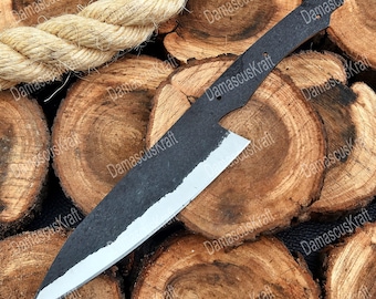 Custom Handmade Chef Style 1095 Carbon Steel Blank Blade, Hunting Knives, Camping Knife, knife making material, Chef Knife blank blade