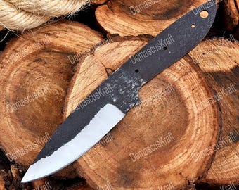 8" Custom Forged 1095 Steel Skinner Knife making kit, Knife Making Kit, Blank Blades, Blank Knives for Men, Camping Knives Gift for men USA