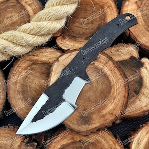 Hand Forged Tracker Knife Blank Blade, 10 Inches Custom Hunting Blank Knife, Outdoor Bushcraft knife for men, Knife Making Kit, Gift for Him