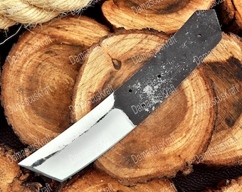 Custom Handmade Tanto Style 1095 Carbon Steel Blank Blade, Hunting Knives, Camping Knife, knife making material, Tanto Knife blank blade