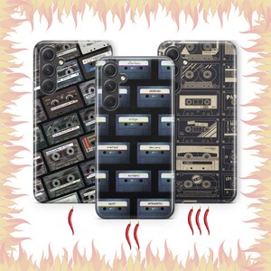 Cassette 6 Phone Case Cover For Samsung A13 A14 A15 A16 A25 A26 A33 A34 A35 A36 A53 A54 A55 A56 A72 A73 + More Models Vintage Tape Audio