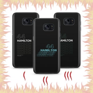 Funda de teléfono Lewis Hamilton 6 para Samsung Galaxy S5 S6 S7 S8 S9 Edge Plus LTE NEO Modelos Fórmula 1 Fórmula 1 F1 Pista Corredor Conductor Campeón