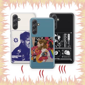Sebastian Vettel 9 Phone Case Cover For Samsung A13 A14 A15 A16 A25 A26 A33 A34 A35 A36 A53 A54 A55 A56 A72 A73 + More Model German F1 Pilot