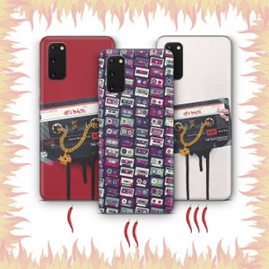 Kassette 2 Telefon Fall Abdeckung für Samsung Galaxy S20 S21 S22 S23 S24 FE S25 Plus Ultra Modelle Vintage Tape Audio Stereo Tape Aufnahme Musik