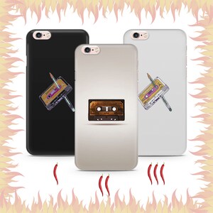 Kassette 3 Telefon Fall Abdeckung für Apple iPhone 5 SE 2020 2022 6 7 8 X Xs XR MaX PLUS Modelle Vintage Tape Audio Mono Stereo Tape deswegen Musik