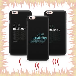 Funda para teléfono Lewis Hamilton 6 para Apple iPhone 5 SE 2020 2022 6 7 8 X Xs XR MaX PLuS Modelos Fórmula 1 Fórmula 1 F1 Pista Corredor Conductor