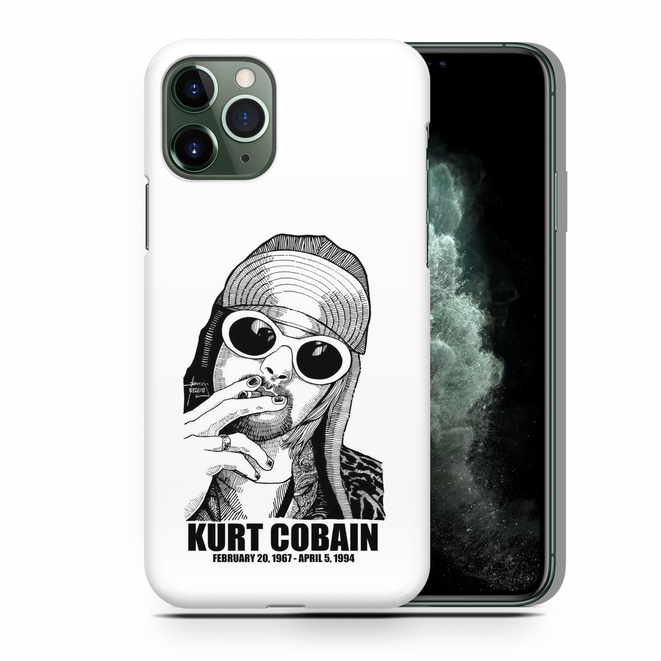 Kurt Cobain 8 Phone Case for Apple iPhone 11 12 13 14 15 16 E 17 Air PRO  Plus Mini Max American Rock Music Lead Singer Grunge Guitar