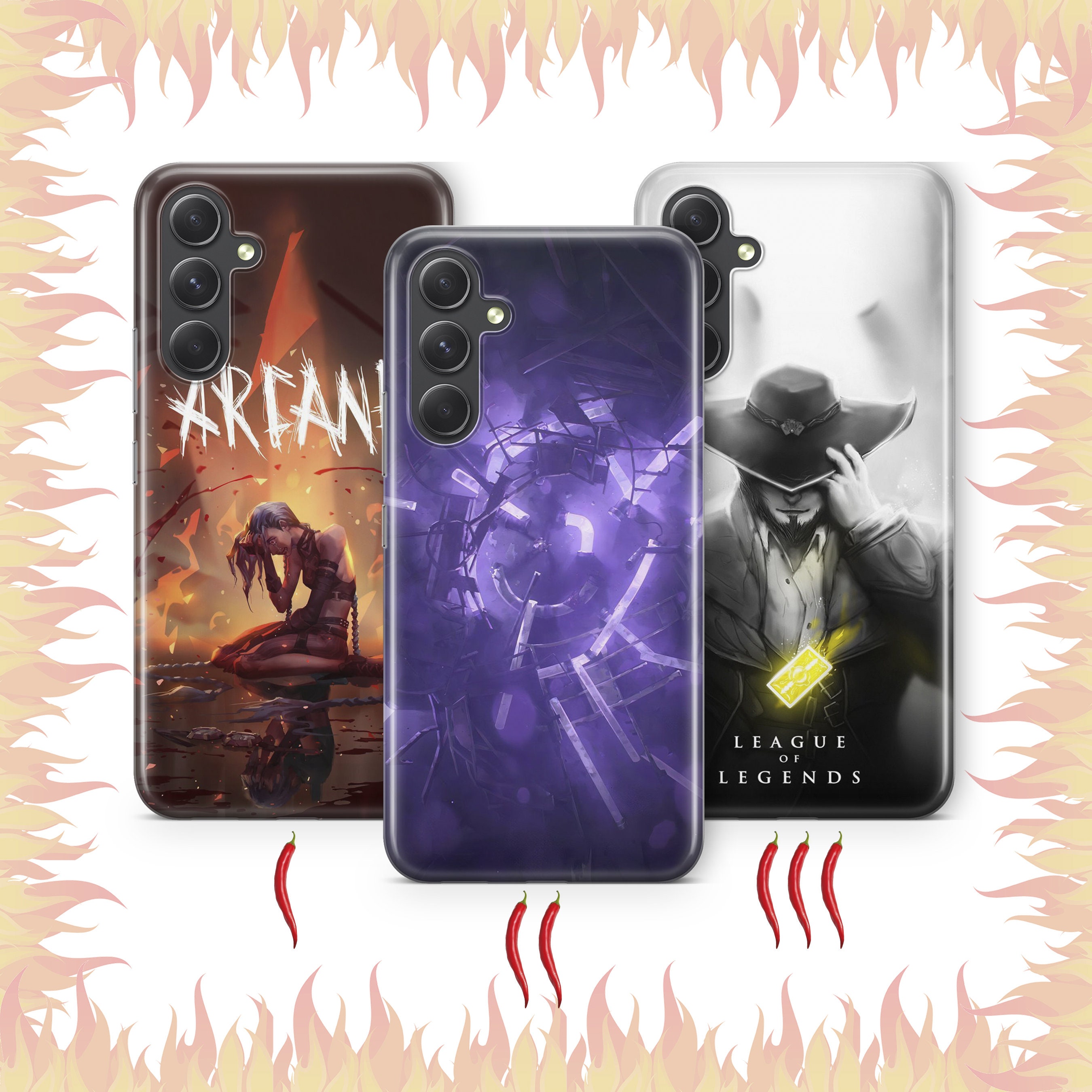 League Of Legends K9 Phone Case Cover For Samsung A13 A14 A15 A16 A25 A26 A33 A34 A35 A36 A53 A54 A55 A56 A72 A73 + More Models Jinx Game