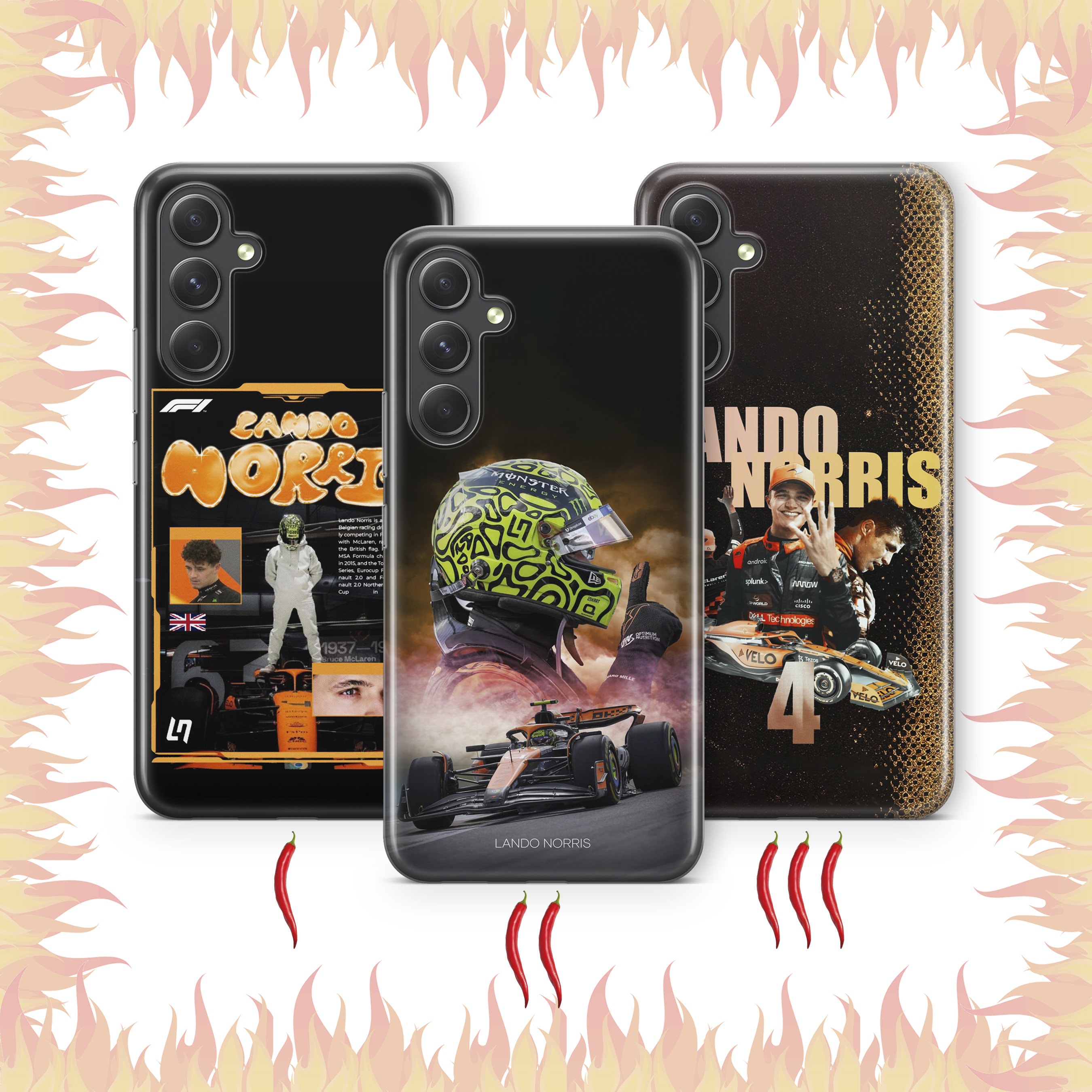 Lando Norris 6 Phone Case Cover for Samsung A14 A15 A16 A17 A25 A26 A33 A34  A35 A36 A53 A54 A55 A56 A72 A73 + More Models Formula1 Racer - Etsy