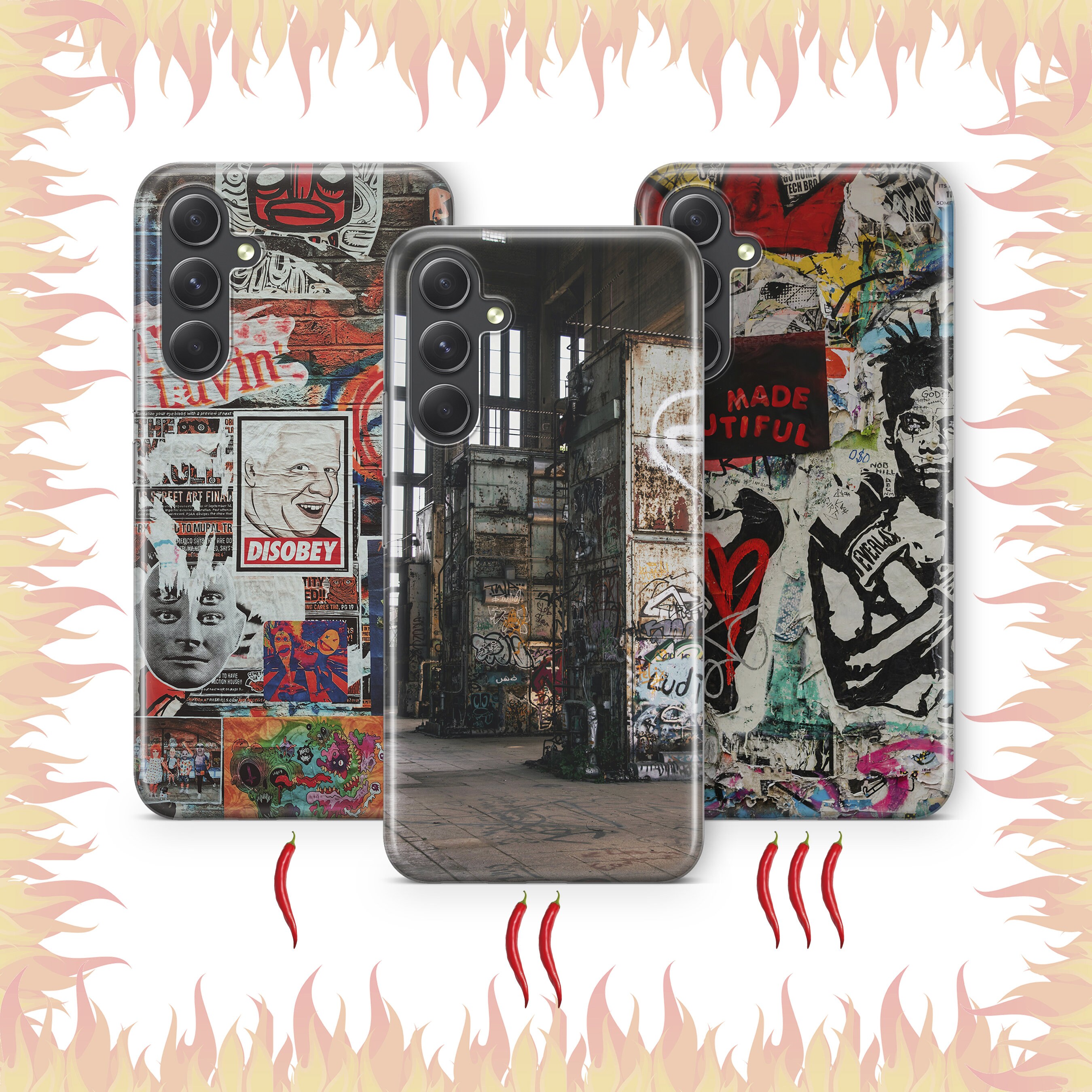 Graffiti K6 Phone Case Cover For Samsung A13 A14 A15 A16 A25 A26 A33 A34 A35 A36 A53 A54 A55 A56 A72 A73 + More Models Street Art Wall Paint