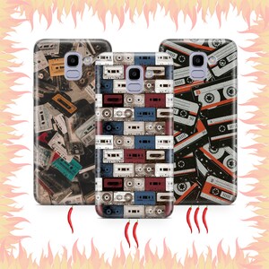 Kassette 1 Telefon Fall Abdeckung für Samsung Galaxy A3 A5 A6 A7 A8 J3 J5 J6 J7 Modelle Vintage Tape Audio Stereo Mono Tape Cordon Vynil Musik