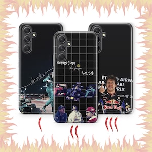 Sebastian Vettel 5 Phone Case Cover For Samsung A13 A14 A15 A16 A25 A26 A33 A34 A35 A36 A53 A54 A55 A56 A72 A73 + More Model German F1 Pilot