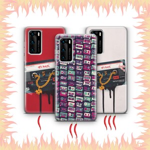Kassette 2 Handy Hülle Hülle Für Huawei P9 P10 P20 P30 P40 Lite PRO Plus LG G5 G6 Modelle Vintage Tape Audio Mono Stereo Tape Aufnahme Musik