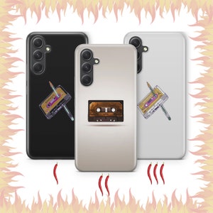 Cassette 3 Phone Case Cover For Samsung A13 A14 A15 A16 A25 A26 A33 A34 A35 A36 A53 A54 A55 A56 A72 A73 + More Models Vintage Tape Audio