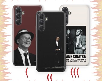 Funda para teléfono Frank Sinatra 9 para Samsung A14, A15, A16, A17, A25, A26, A33, A34, A35, A36, A53, A54, A55, A56, A72, A73 y más modelos del cantante estadounidense.