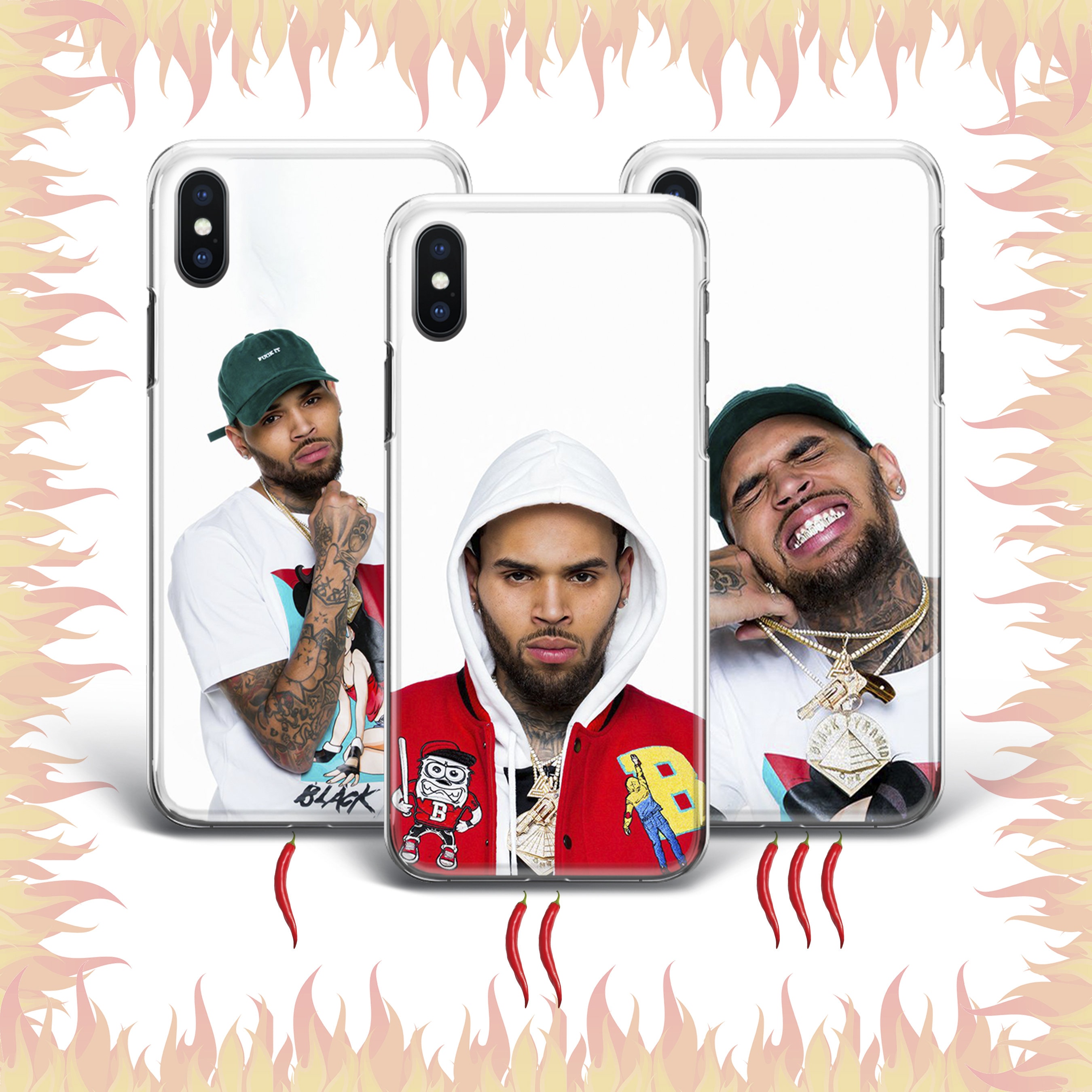 Chris Brown 3 Phone Case Cover for Apple iPhone 5 SE 2020 2022 6 7 8 X Xs  XR Max Plus Models American Rapper Rap Music Singer Rnb Mtv Star - Etsy