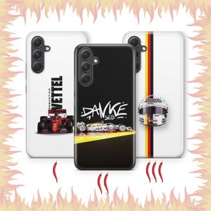 Sebastian Vettel 8 Phone Case Cover For Samsung A13 A14 A15 A16 A25 A26 A33 A34 A35 A36 A53 A54 A55 A56 A72 A73 + More Model German F1 Pilot