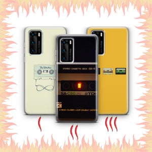 Kassette 8 Telefon Fall Abdeckung für Huawei P9 P10 P20 P30 P40 Lite PRO Plus LG G5 G6 Modelle Vintage Tape Audio Mono Stereo Tape deswegen Musik