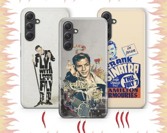 Funda para teléfono Frank Sinatra 6 para Samsung A14, A15, A16, A17, A25, A26, A33, A34, A35, A36, A53, A54, A55, A56, A72, A73 y más modelos del cantante estadounidense.