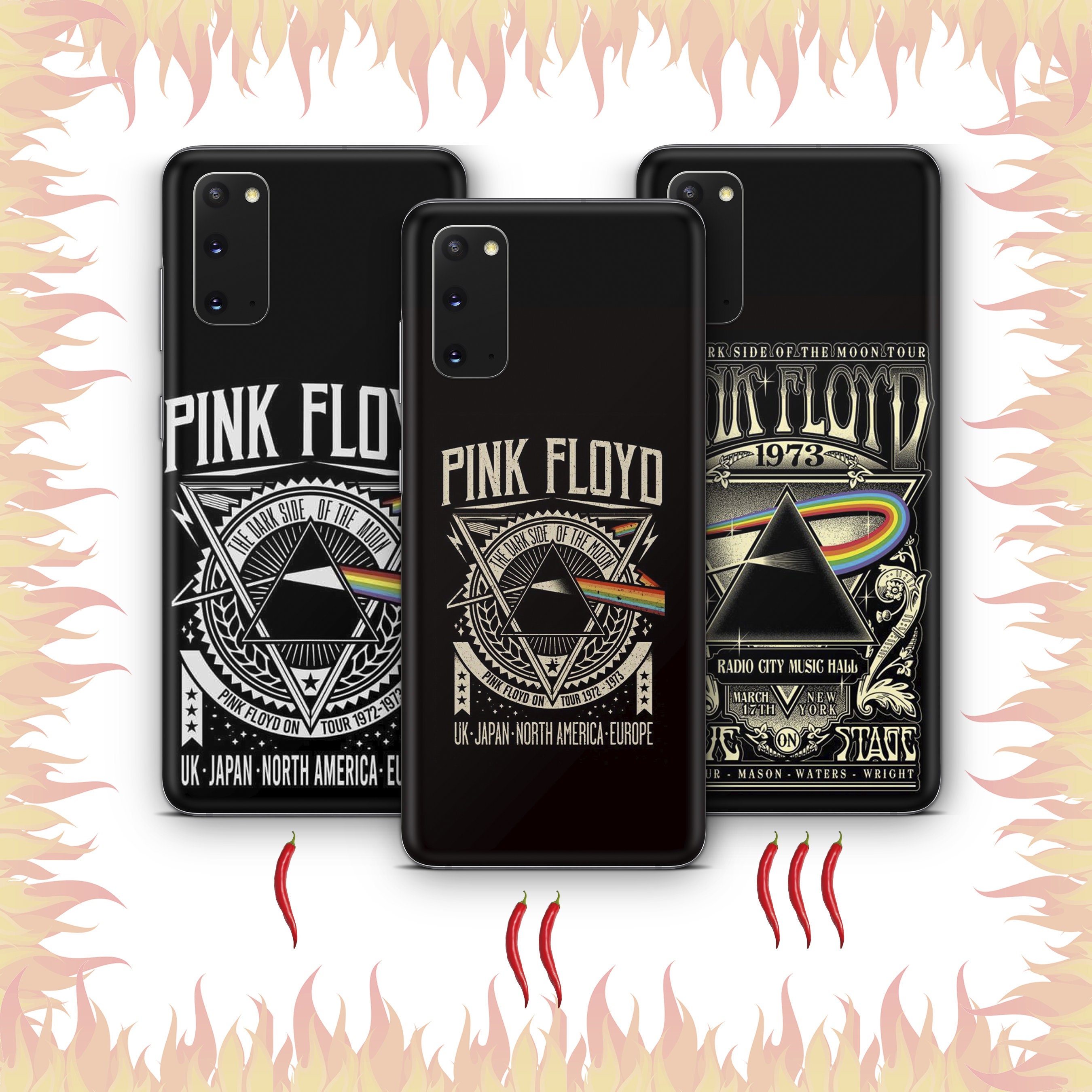 Pink Floyd 5 Phone Case Cover For Samsung Galaxy S20 S21 S22 S23 S24 FE S25 Plus Ultra Models English Rock Band Rock Music Rock And Roll