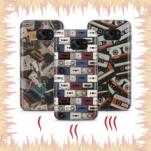 Kassette 1 Telefon Fall Abdeckung für Samsung Galaxy S5 S6 S7 S8 S9 Edge Plus LTE NEO Modelle Vintage Tape Audio Stereo Tape deswegen Vynil Musik