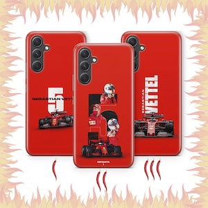 Sebastian Vettel 1 Phone Case Cover For Samsung A13 A14 A15 A16 A25 A26 A33 A34 A35 A36 A53 A54 A55 A56 A72 A73 + More Model German F1 Pilot
