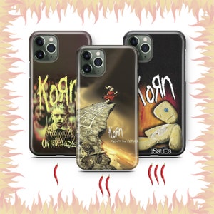 Housse de téléphone Korn 2 pour Apple iPhone 11 12 13 14 15 16 PRO PLuS MiNI MAX modèle groupe de nu metal américain musique heavy metal alternative JD