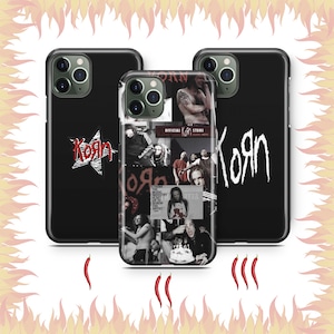 Housse de téléphone Korn 8 pour Apple iPhone 11 12 13 14 15 16 PRO PLuS MiNI MAX modèle groupe de nu metal américain musique heavy metal alternative JD