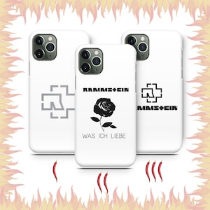 Rammstein 3 Handytasche Hülle für Apple iPhone 11 12 13 14 15 16 PRO PLUS MiNI MAX Modelle Deutsche Industrial Metal Musik Band Punk Rock Songs