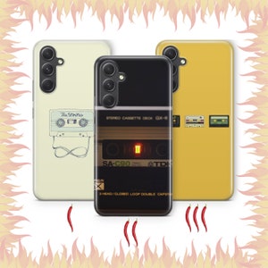 Cassette 8 Phone Case Cover For Samsung A13 A14 A15 A16 A25 A26 A33 A34 A35 A36 A53 A54 A55 A56 A72 A73 + More Models Vintage Tape Audio