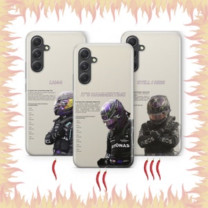 Lewis Hamilton 2 Phone Case Cover For Samsung A13 A14 A15 A16 A25 A26 A33 A34 A35 A36 A53 A54 A55 A56 A72 A73 + More Models Formula1 Racer