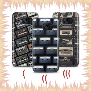 Kassette 6 Telefon Fall Abdeckung für Samsung Galaxy S5 S6 S7 S8 S9 Edge Plus LTE NEO Modelle Vintage Tape Audio Stereo Tape deswegen Vynil Musik