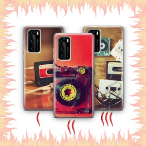 Cassette 7 Handy Hülle Hülle Für Huawei P9 P10 P20 P30 P40 Lite PRO Plus LG G5 G6 Modelle Vintage Tape Audio Mono Stereo Tape Aufnahme Musik