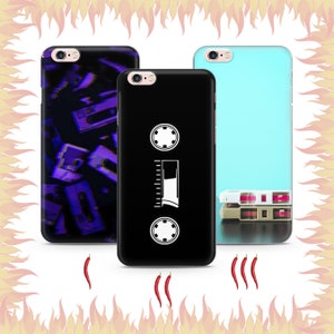 Kassette 9 Telefon Fall Abdeckung für Apple iPhone 5 SE 2020 2022 6 7 8 X Xs XR MaX PLUS Modelle Vintage Tape Audio Mono Stereo Tape deswegen Musik