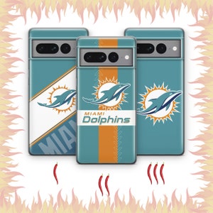 Miami Dolphins 9 Telefonskal till Google Pixel 6 6A 7 7A 8 8A 9 9A 10 Pro XL-modeller Amerikansk fotbollslag Bollspel National League