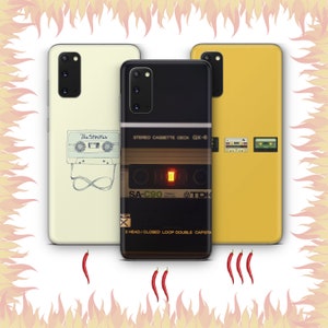 Cassette 8 Phone Case Cover For MANY VARIOUS Samsung Galaxy Models Vintage Tape Audio Mono Stereo Tape Recorder Vynil Music