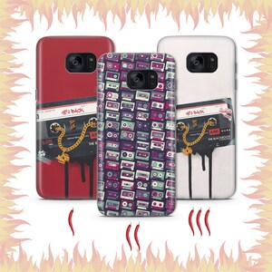 Kassette 2 Telefon Fall Abdeckung für Samsung Galaxy S5 S6 S7 S8 S9 Edge Plus LTE NEO Modelle Vintage Tape Audio Stereo Tape deswegen Vynil Musik