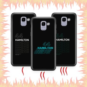 Funda de teléfono Lewis Hamilton 6 para Samsung Galaxy A3 A5 A6 A7 A8 J3 J5 J6 J7 Modelos Fórmula 1 Fórmula 1 F1 Pista Corredor Conductor Campeón