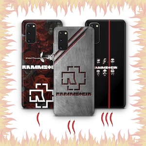 Rammstein 6 Handytasche Hülle für Samsung Galaxy S20 S21 S22 S23 S24 FE S25 Plus Ultra Modelle Deutsche Industrial Metal Musik Band Punk Rock